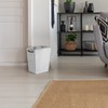 OYEAL Wood Wastebasket Trash Can Rustic Farmhouse Square Garbage Container