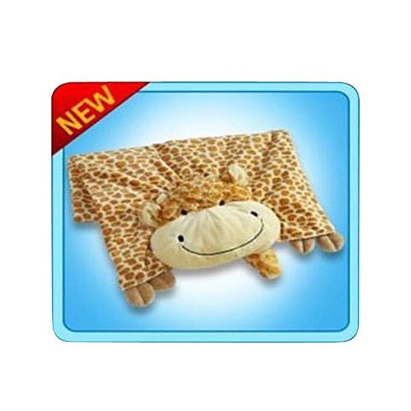 The Original My Pillow Pets Giraffe Blanket (Yellow and Tan)
