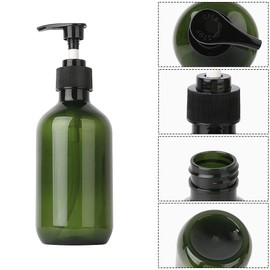 Uceoo Pump Bottle Empty Pump Bottles 10Oz Pack of 2, Refillable Containers for Lotion / Essential Oil / Shampoo / Soap / Handmade Liquid,Green