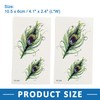 A ABSOPRO Peacock Feathers Pattern Temporary Tattoo Stickers Body Arm