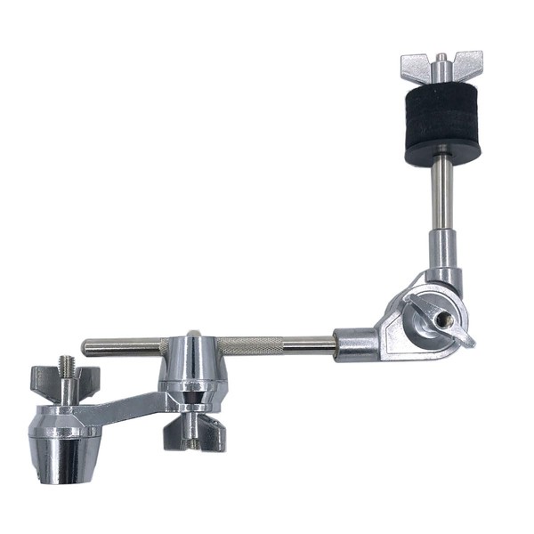 TUOREN Cymbal L-Arm with Compact Dual Drum Clamp, 7.4inch Adjustable