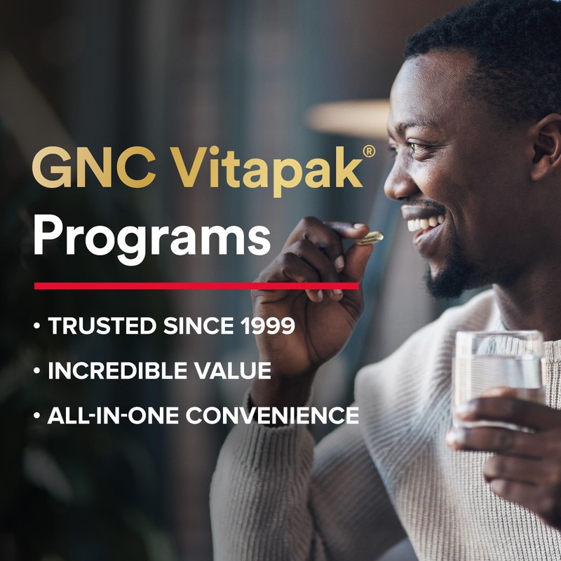 GNC Men's 30+ Vitapak Program | 5-in-1 Daily Multivitamins and