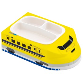 Skater LUPD3AG Three-Dimensional Lunch Plate, Antibacterial Tableware, Dish, Children's Lunch Partition, Kids Plarail, Doctor Yellow, Boys