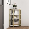 VERYKE 4 Tier Corner Shelf,Tall Corner Shelf Stand with Study