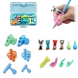 TSKDKIT Writing Aid for Pen, Children's Pen Grips, Pencil Grips, Pen Holder, Learning to Write Aid for Children, Posture Correct Handwriting Posture for Children, Adults, Righties or Lefties