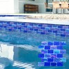 LSDECO 5 Sheets Glass Tile Mosaic Tiles Pool Tile Backsplash