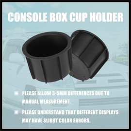 Hihaha 2pcs Console Box Cup Holder Insert 66991-35030 6699135030 for Car Durable Material