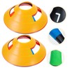 Kisangel Multi-Function Soccer Training Cones Round Disc Obstacle Pad Great