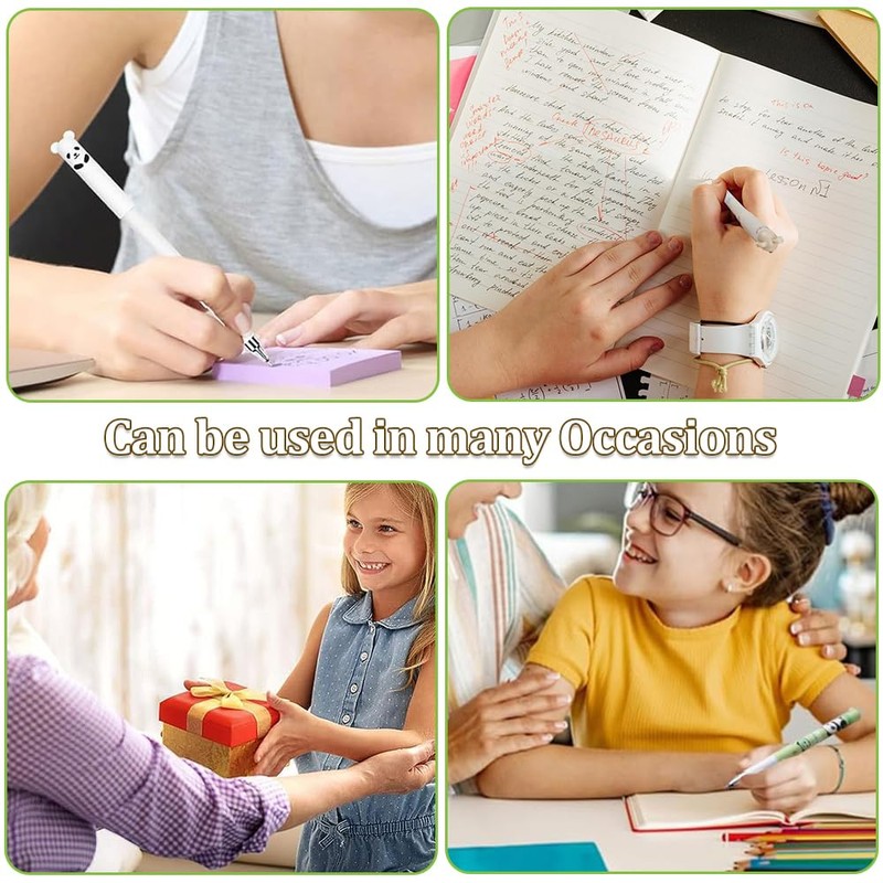 Erasable Pens- 4pcs Eraser Pen Rub Out Pen with 20pcs
