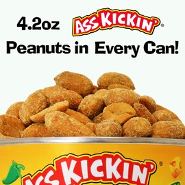 ASS KICKIN’ Jalapeno Cheddar Peanuts – 4.25oz - Ultimate Gourmet Gift Peanuts - Try if you dare!