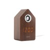 Karlsson Cuckoo 'Alarm' Clock LED - Dark Wood (KA6061DW)
