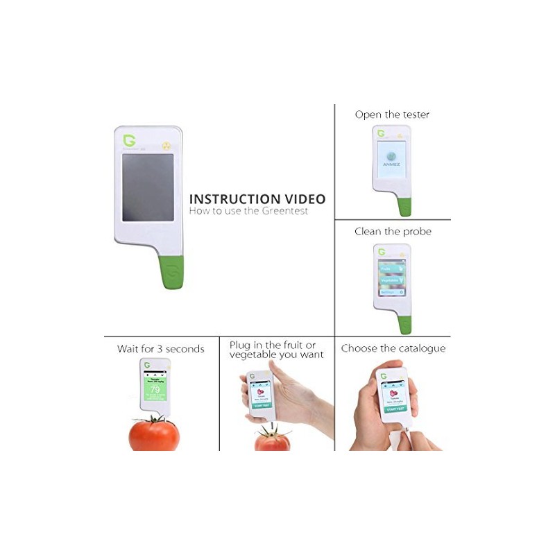 Greentest, High Accuracy Food Detector, Nitrate Tester for Fruit and