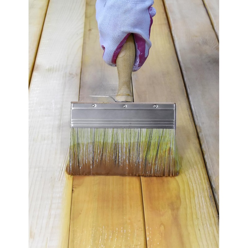 ROLLINGDOG 4.5 Inch Deck Stain Paint Brush - Limewash Paint
