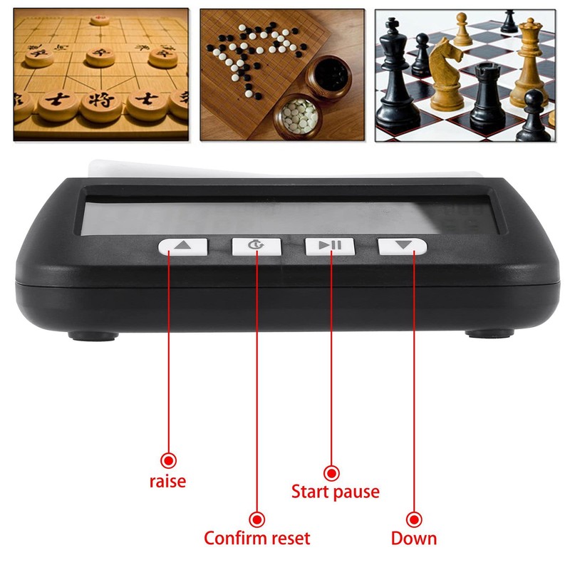 RETROGOO 5X Chess Clock, Digital Chess Timer & Game Timer,