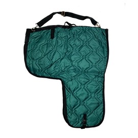 AJ Tack Western Padded Saddle Carrier - Turquoise Polka Dots