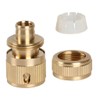 ViLiyDuo Pack of 4 brass hose connectors, garden hose, quick