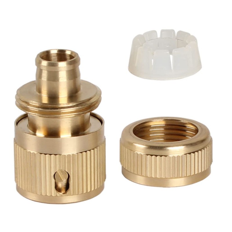 ViLiyDuo Pack of 4 brass hose connectors, garden hose, quick