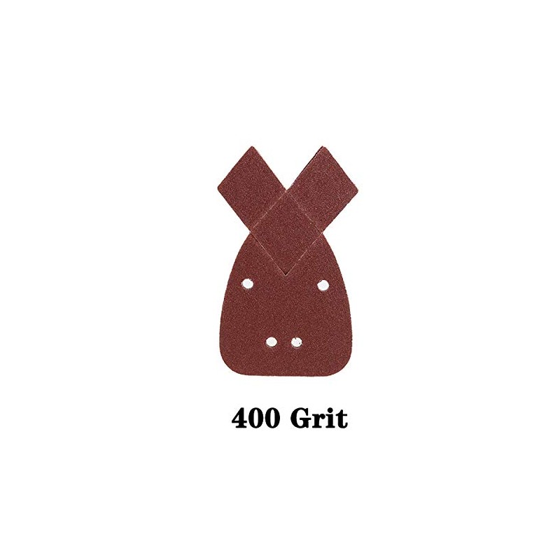 ExcInter 10 PCS 400 Grit 4 Hole Sanding Sheets for
