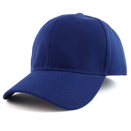 Trendy Apparel Shop - Gorra de béisbol de gran tamaño con estructura lisa, marino, 7.625