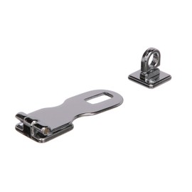 Seachoice Marine-Grade Safety Hasp w/Swivel Eye, Triple Chrome-Plated Cast Brass, 3 in. X 1 in.