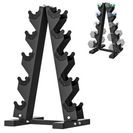 HANDBODE Dumbbell Holder, Weight Rack for Dumbbells, Dumbbell Rack Stand Only, 5-35 lbs Pairs