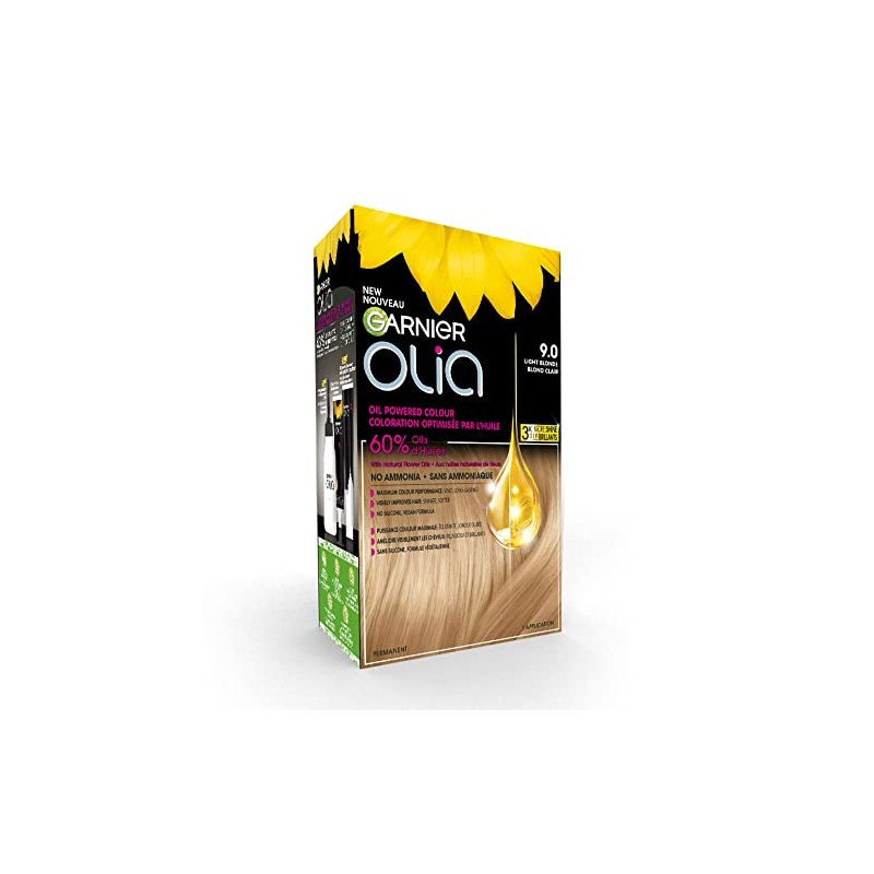 Garnier Garnier Olia Permanent Hair Dye, Ammonia-Free Hair Color, 9.0
