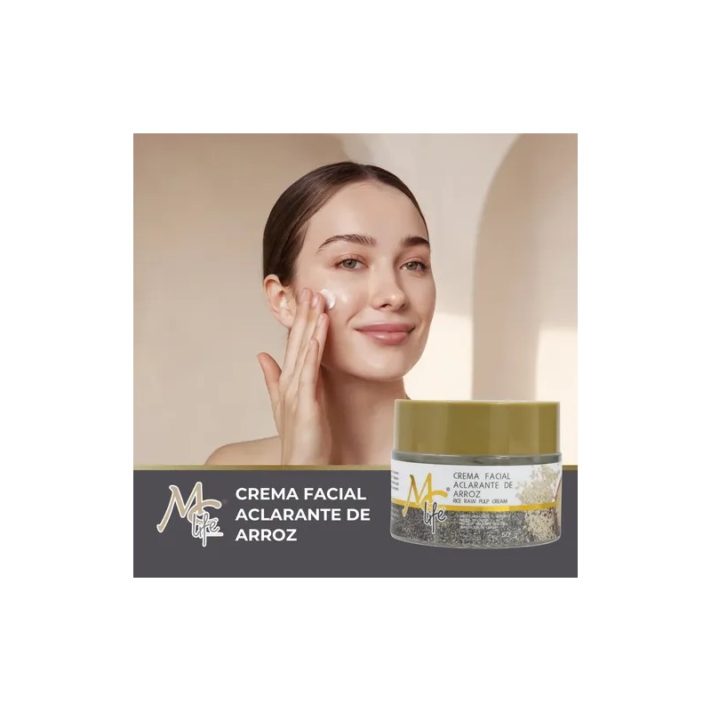 Crema Facial Aclarante Con Extracto De Arroz 50g. Mc Life