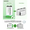 DURNERGY 9V Batteries 12 Pack, 10-Year Shelf Life, 9v Battery