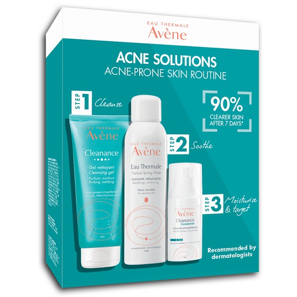 Avene Acne Solutions Acne-Prone Skin Routine Pack