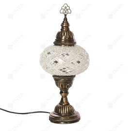 Enva Turkish Moroccan Glass Mosaic Table Bedside Tiffany Night Lamp Light Large Globe