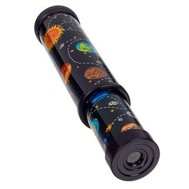 MIJOMA Kaleidoscope Space, Amaze and Experiment with Mirrors, Light and Colours, Gift (Black/Black)