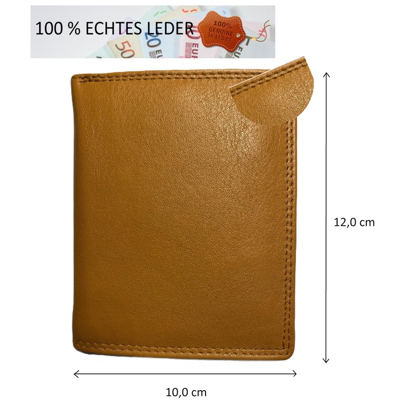 Combination Wallet for Men and Women, Unisex, High-Quality Leather Credit