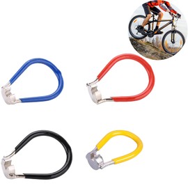 Zynewa Pack of 4 Spoke Wrench Bicycle Universal Bicycle Spoke Wrench Iron Spoke Tensioner Bicycle, Size 10-15 Universal Spoke Wrench for Bicycle, Bicycle Tool Bicycle Spoke Tool