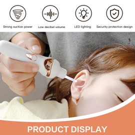 FunnAura FunnAura Soft Puriear Advanced Ear Wax Cleaner Vacuum with LED Light, Portable Automatic Electric Puriear Ear Wax Remover