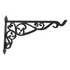 Outdoor Hanging Bracket Black Iron Multifunctional Decorative Plant Hanger for