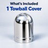 50mm Chrome Tow Ball Cover, Push-On Plastic Trailer Hitch Ball