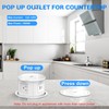 XBA Pop Up Outlet with 15W Wireless Charger, 4 AC