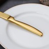 TAFAAL Stainless Steel Steak Knives, Corrosion Resistant, Serrated Sharp Blade,