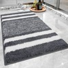 Pauwer Soft 50 x 80 cm Bath Mats, Microfiber Fluffy