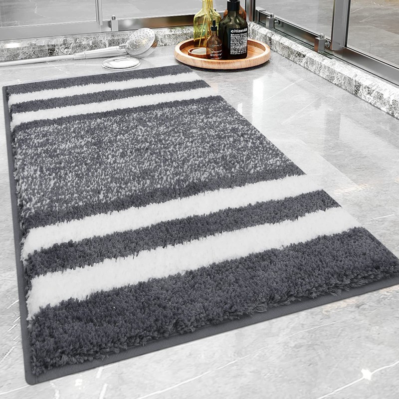 Pauwer Soft 50 x 80 cm Bath Mats, Microfiber Fluffy