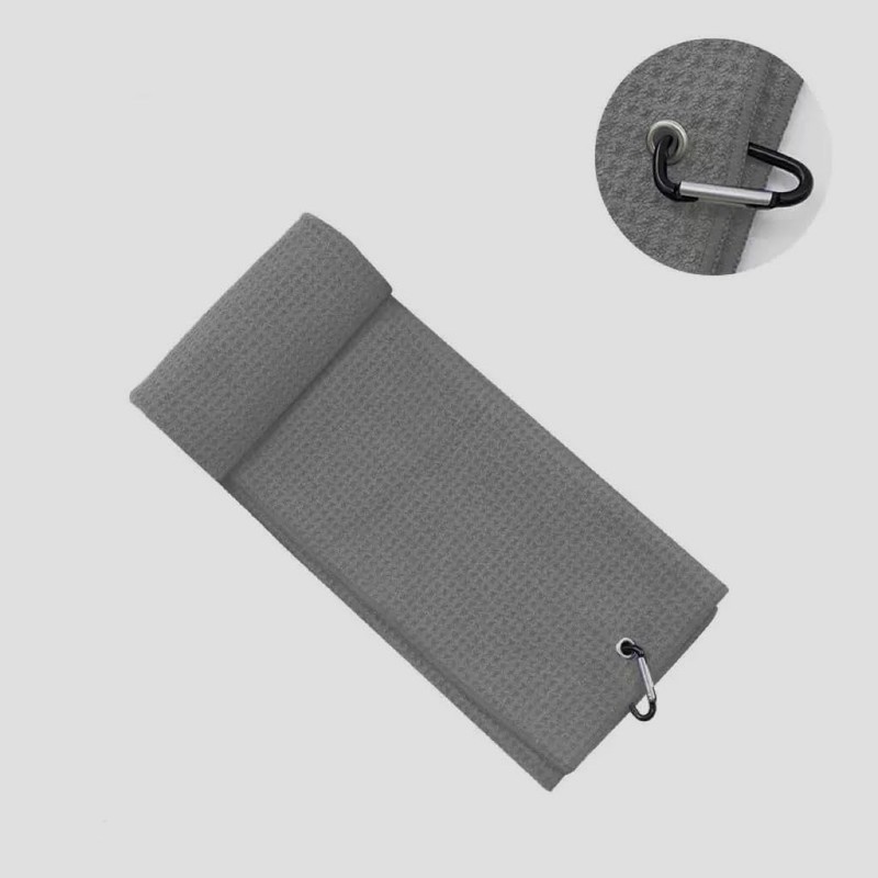 Two-fold Golf Towel | Premium Microfiber Fabric | Waffle Pattern