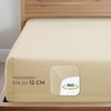 Dreamzie Premium Fitted Sheet 70 x 160 cm Beige, Fitted