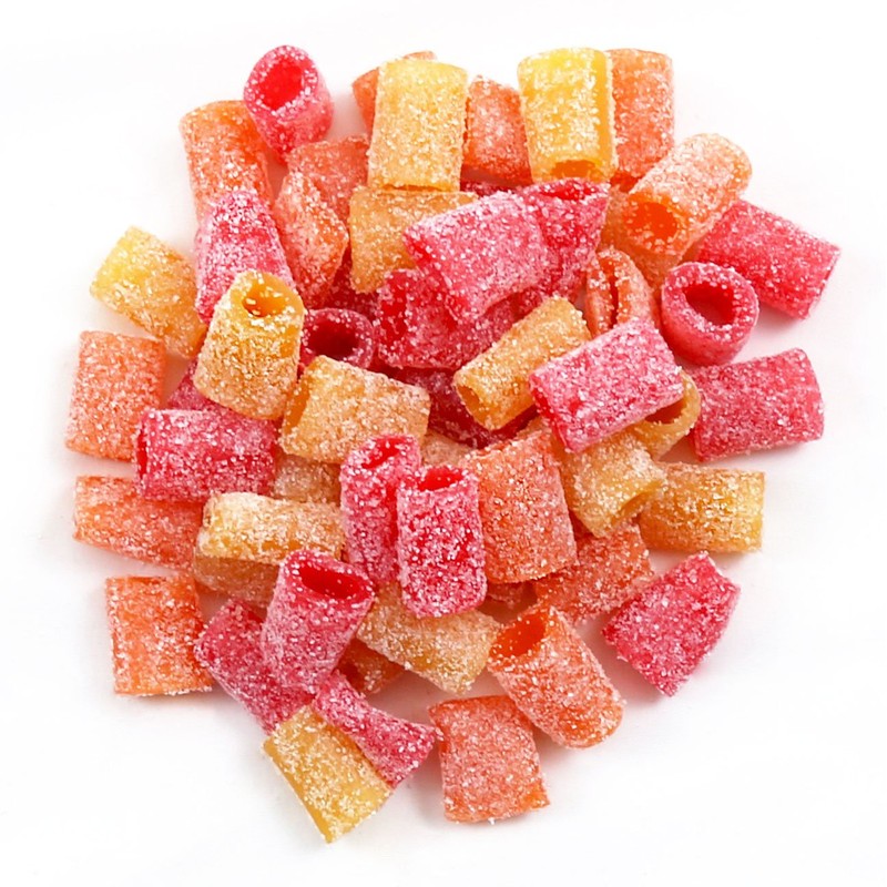 Sour Punch Bites, Tropical Blends, 5oz Bag (12 Pack), Peach,