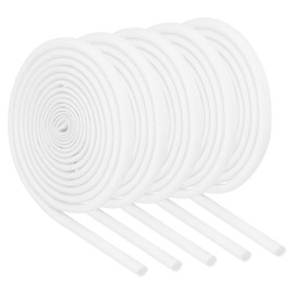 MECCANIXITY Wire Insulation Braid Fire Sleeves,High Temp Silicone Coated Fiberglass Sleeving for Automotive Hose Lines Electrical Wiring 2.5mm White