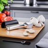 Arendo - Stainless Steel Garlic Press Ginger Press - Zinc