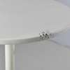 Diwhy Industrial Pub Table 23.6" Iron Round Desktop 37.4" Height
