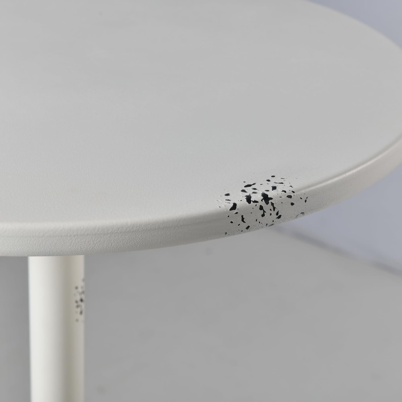 Diwhy Industrial Pub Table 23.6" Iron Round Desktop 37.4" Height