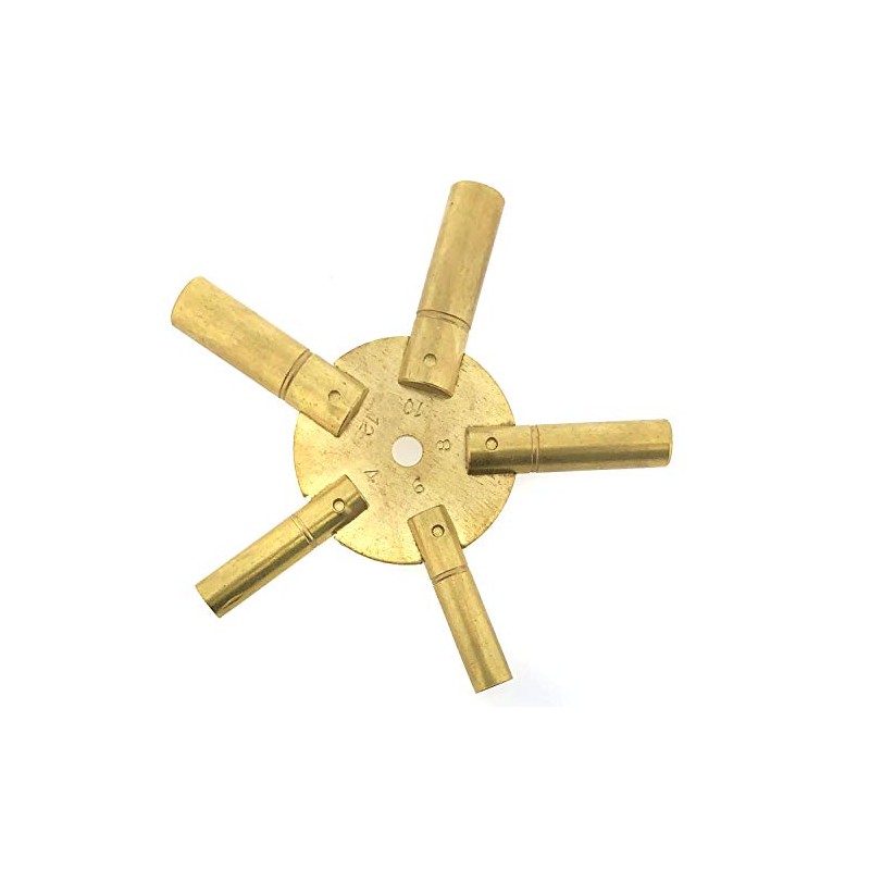 Paylak UNIKEY-1E Even Sizes 5 Prong Universal Clock Key for