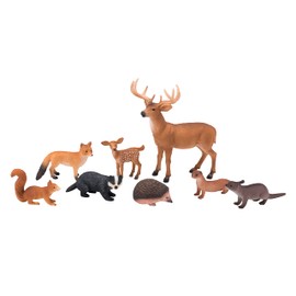 MOJO – 8pc British Woodland Wildlife Playset | Hand-Painted Toy Figure | Wildlife Collection | True to Life & Highly Detailed | Designed in UK