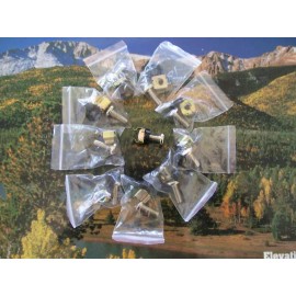 Tuff Jacks Rack Mount Cage Square Nuts with Screws Plus Bushing 50-Pack